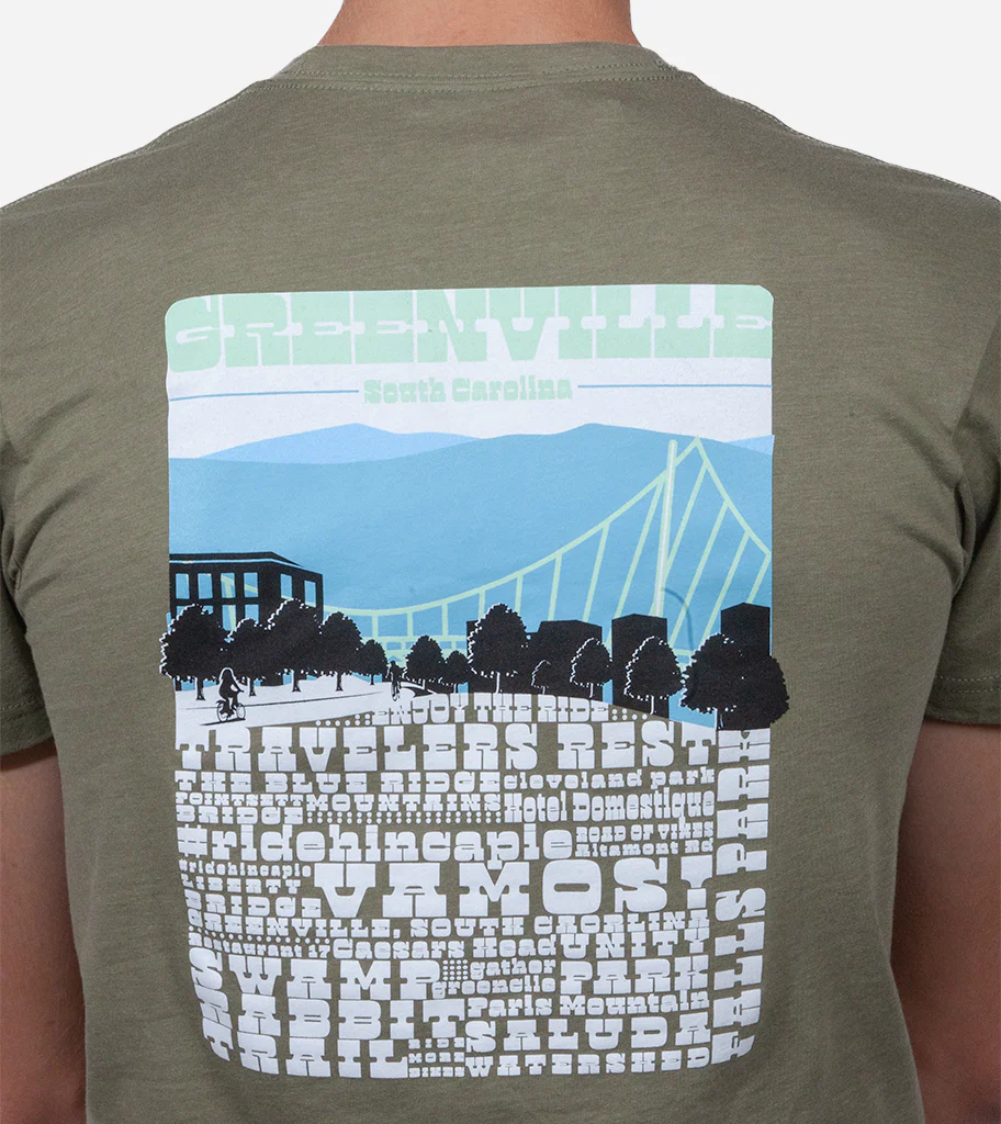 Unisex Hincapie Tshirt - Greenville Olive - Image 3
